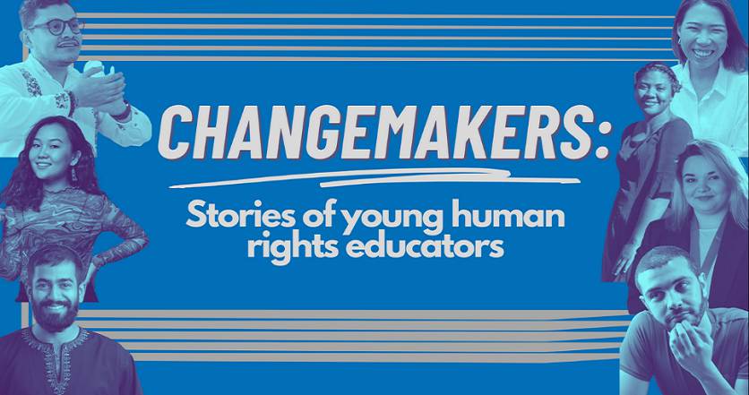 Changemakers: Stories of Young Human Rights Educators video flyer